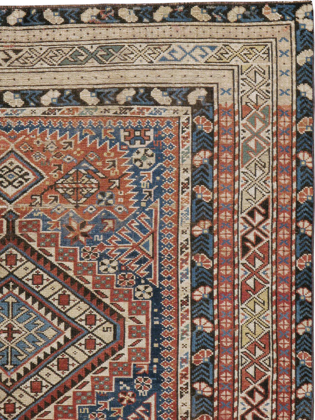 Antique Caucasian Shirvan Rug, No.8742 - Gss