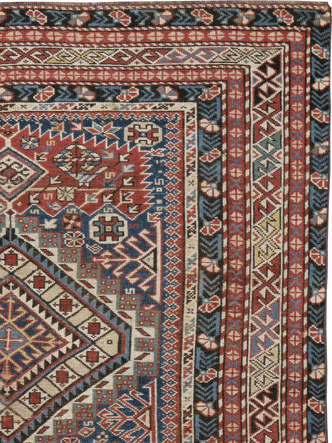 Antique Caucasian Shirvan Rug, No.8742 - Gss