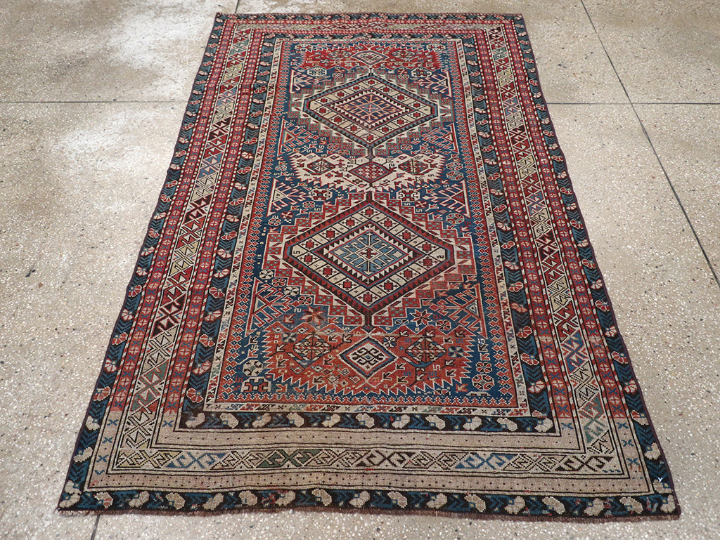 Antique Caucasian Shirvan Rug, No.8742 - Gss