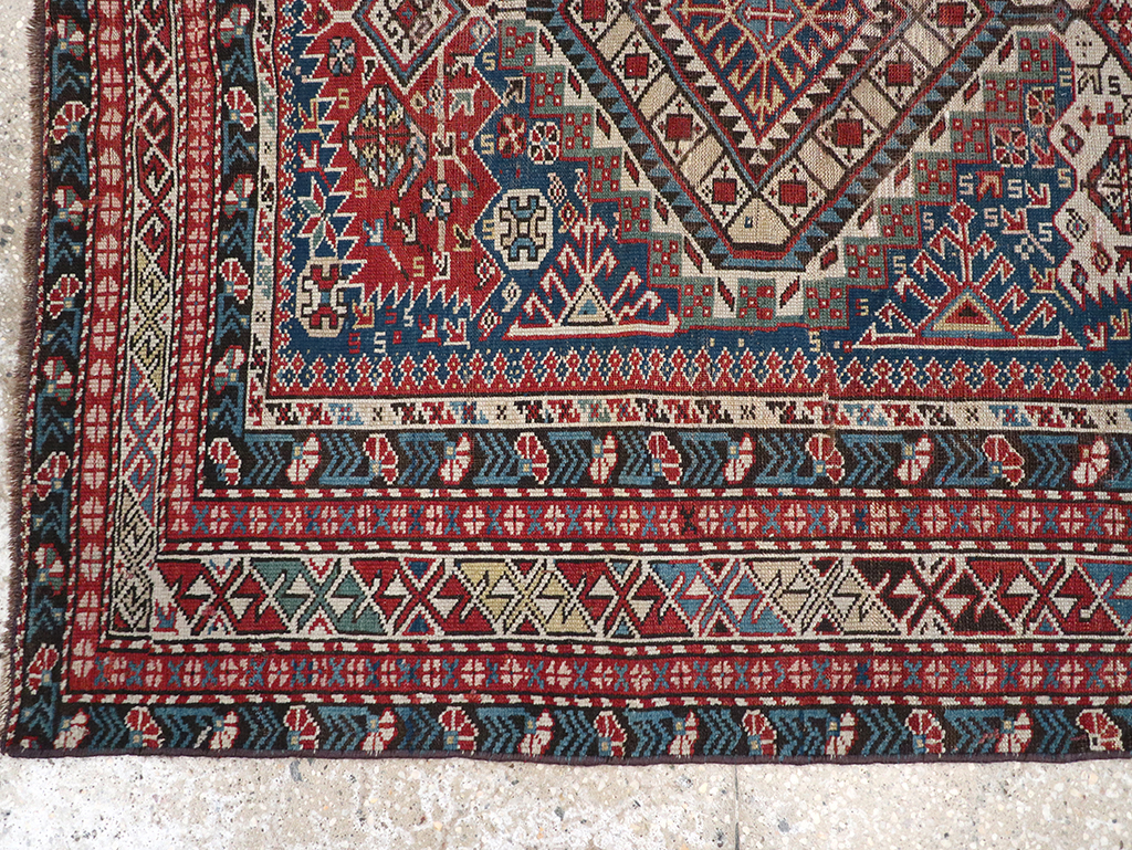 Antique Caucasian Shirvan Rug, No.8742 - Gss