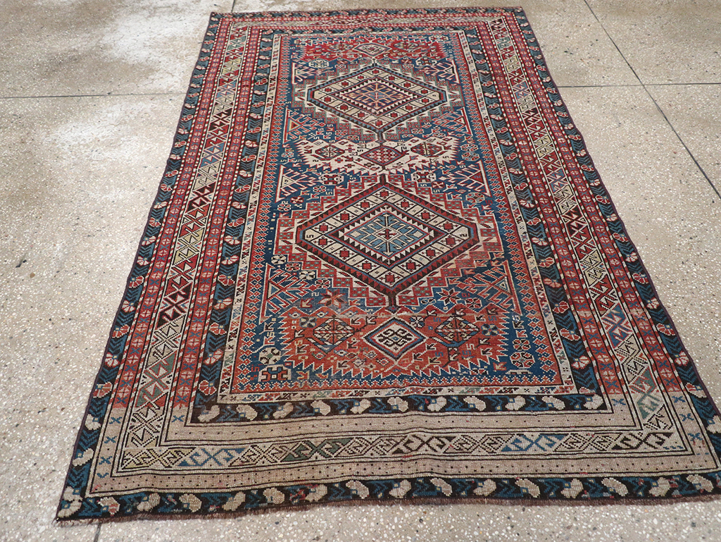 Antique Caucasian Shirvan Rug, No.8742 - Gss