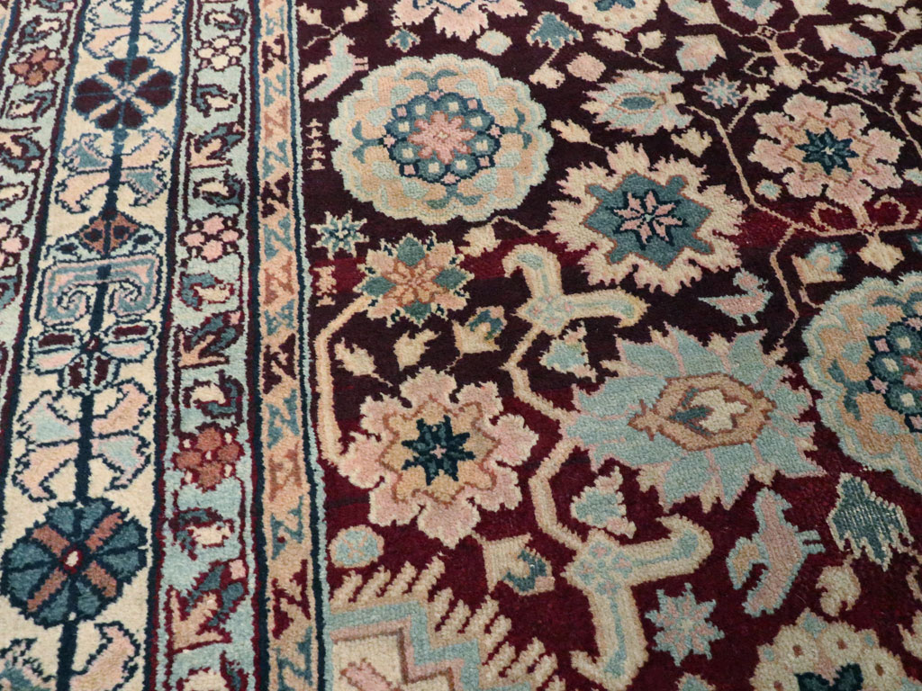 Antique Indian Agra Rug, No.8745 - Gss