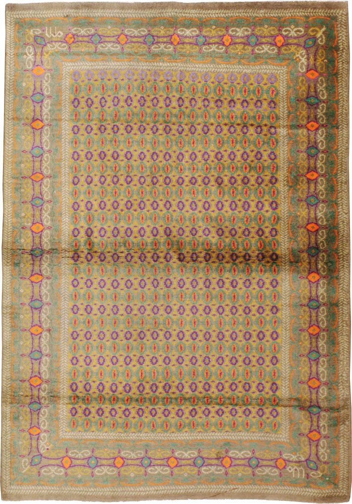 Vintage Indian Lahore Rug, No.8748 - Gss