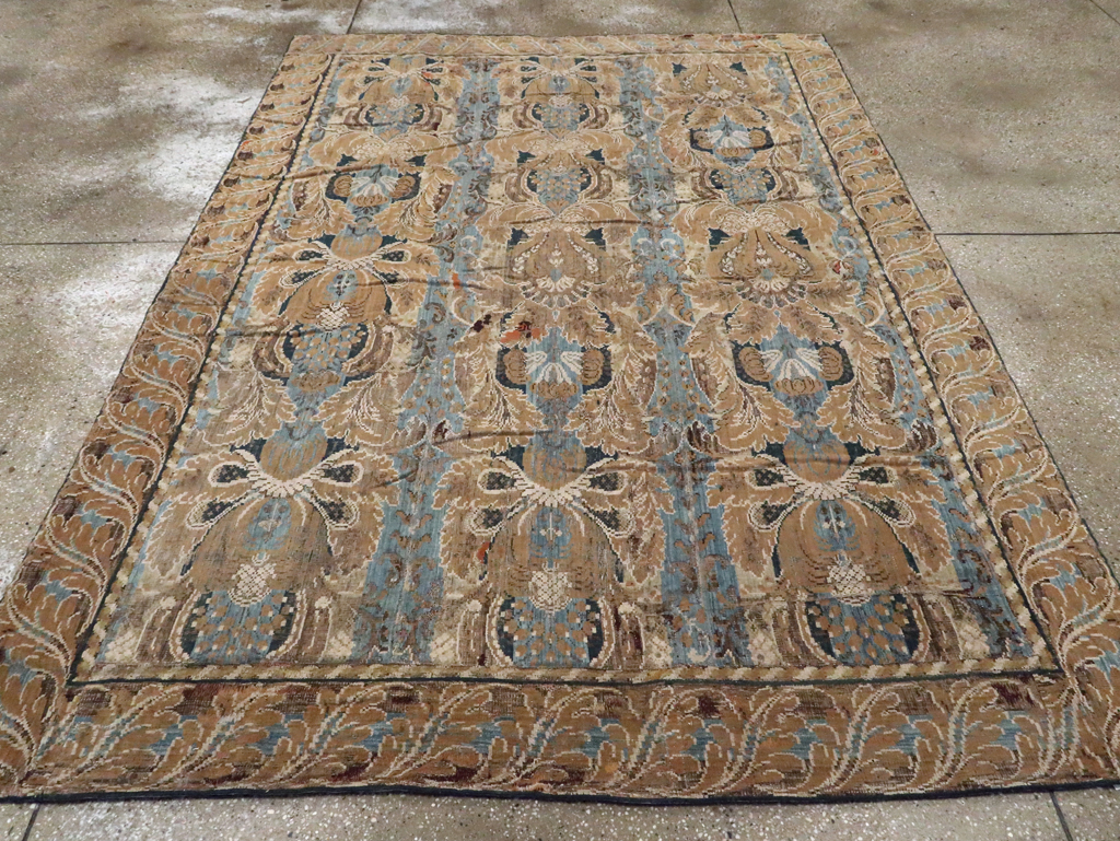 Antique European Chenille Carpet, No.8771 - Gss