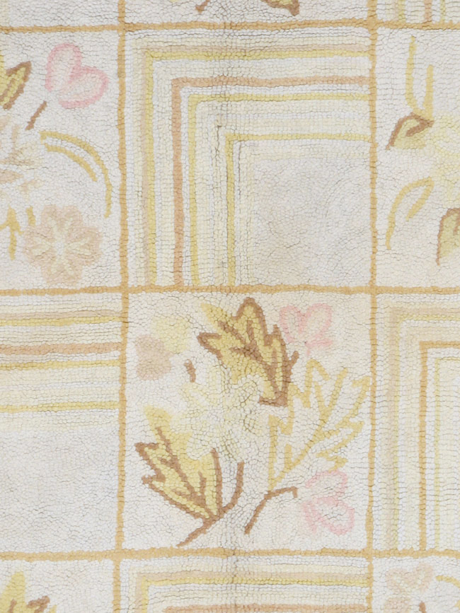 Vintage American Hook Room Size Carpet, No.8773 - Gss