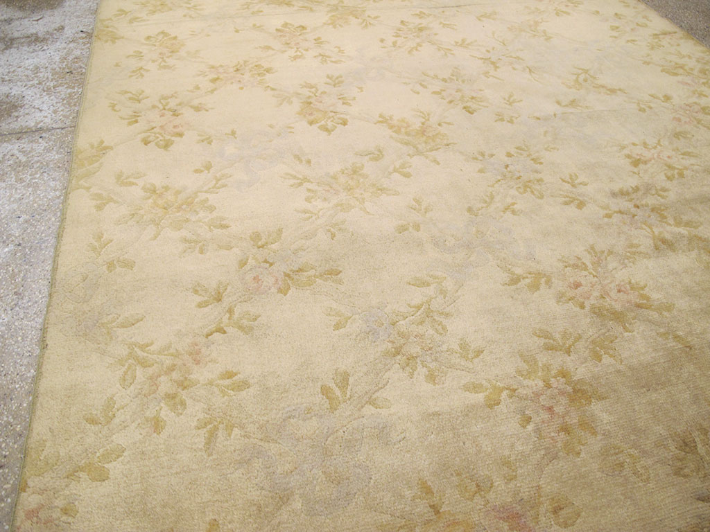 Vintage European Savonnerie Carpet, No.8783 - Gss