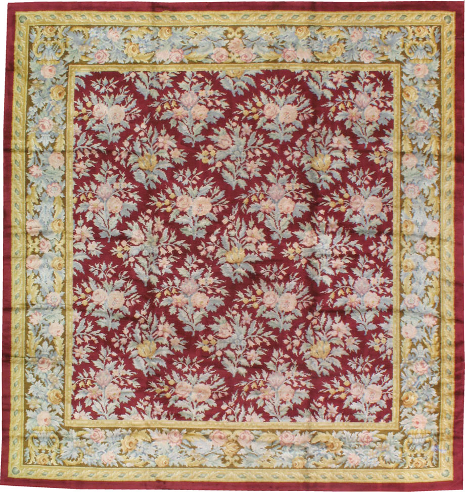 Vintage European Savonnerie Carpet, No.8784 - Gss