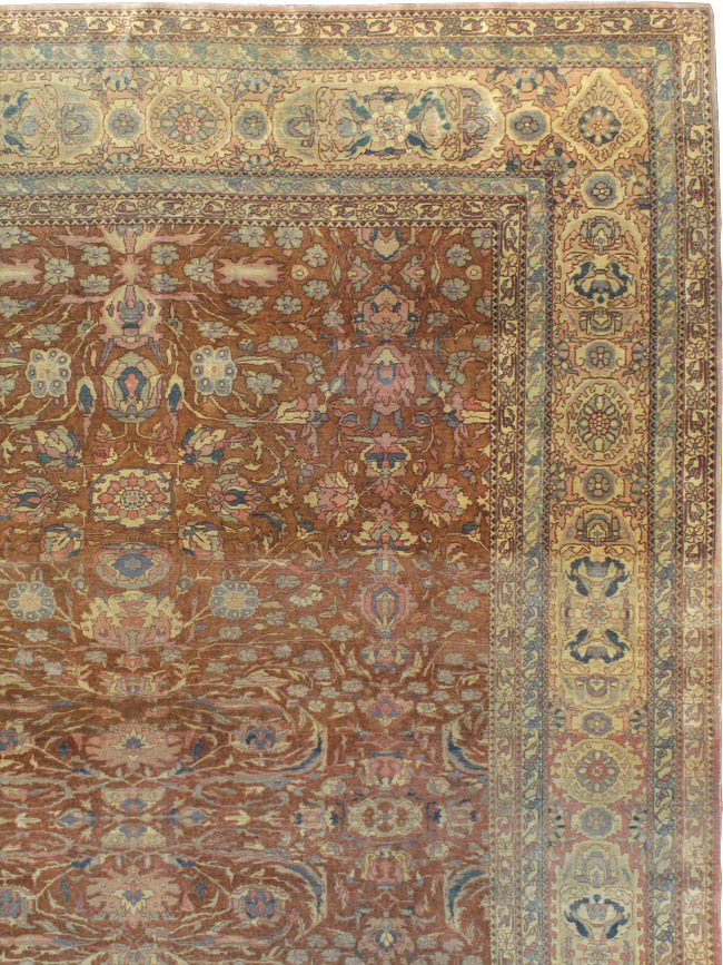 Antique Turkish Herekeh Square Carpet, No.8786 - Gss