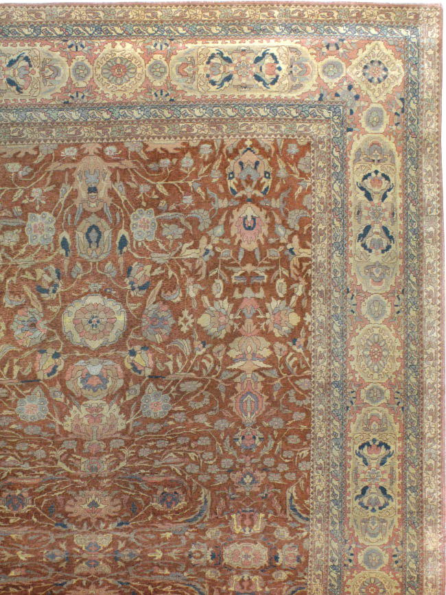 Antique Turkish Herekeh Square Carpet, No.8786 - Gss