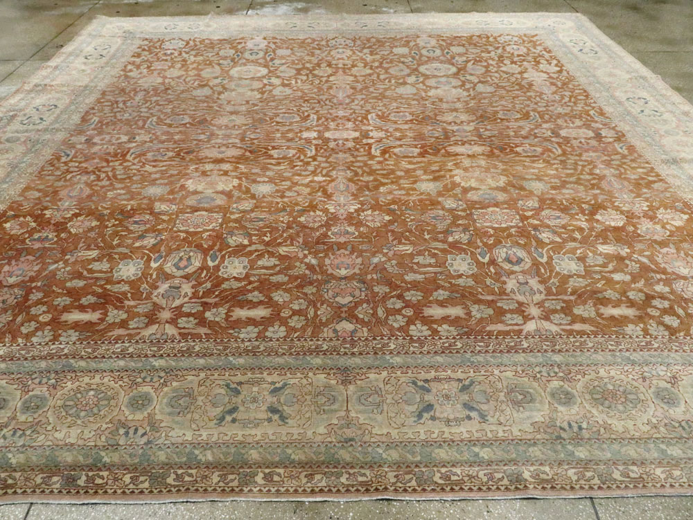Antique Turkish Herekeh Square Carpet, No.8786 - Gss
