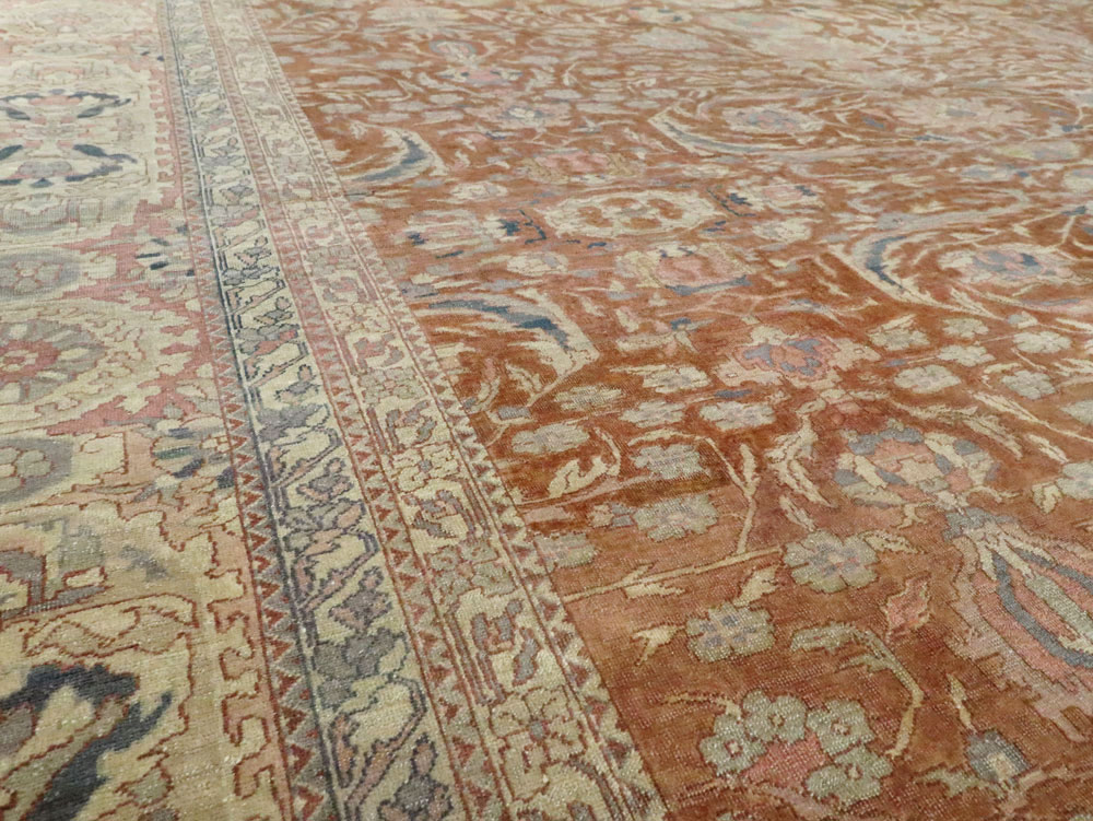 Antique Turkish Herekeh Square Carpet, No.8786 - Gss
