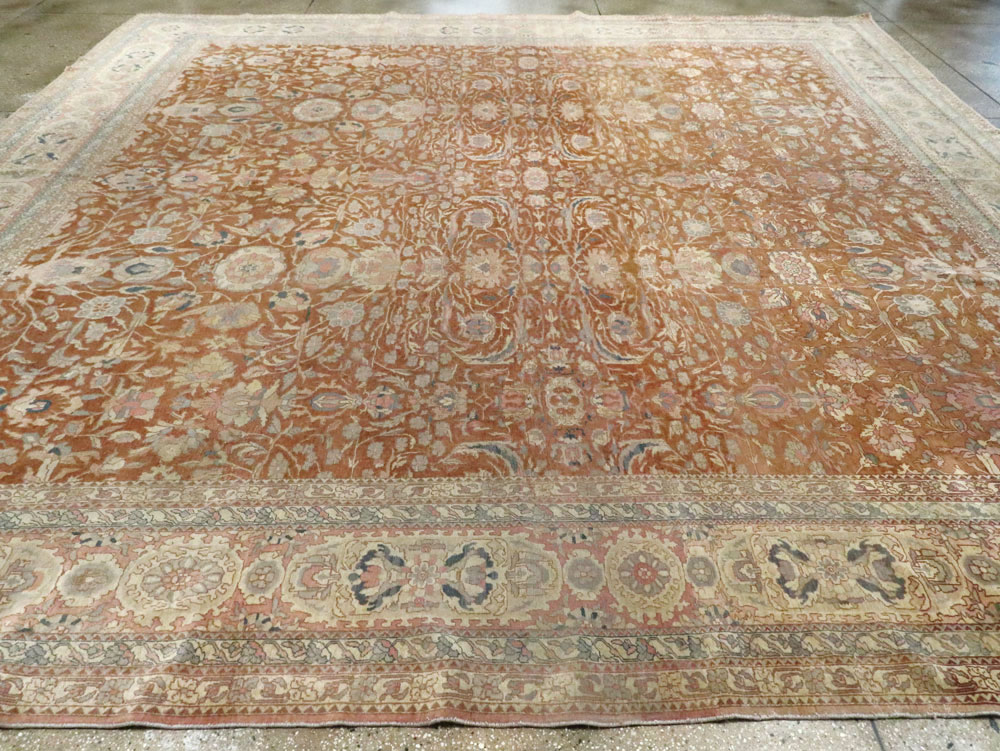 Antique Turkish Herekeh Square Carpet, No.8786 - Gss