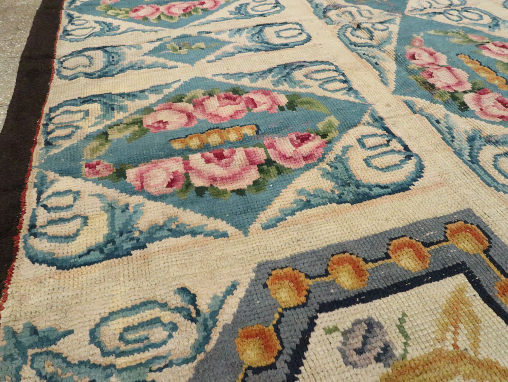 Antique European Savonnerie Carpet, No.8787 - Gss