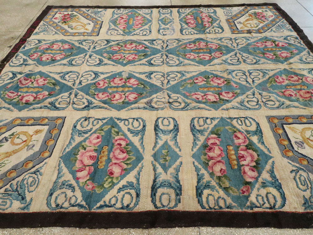 Antique European Savonnerie Carpet, No.8787 - Gss