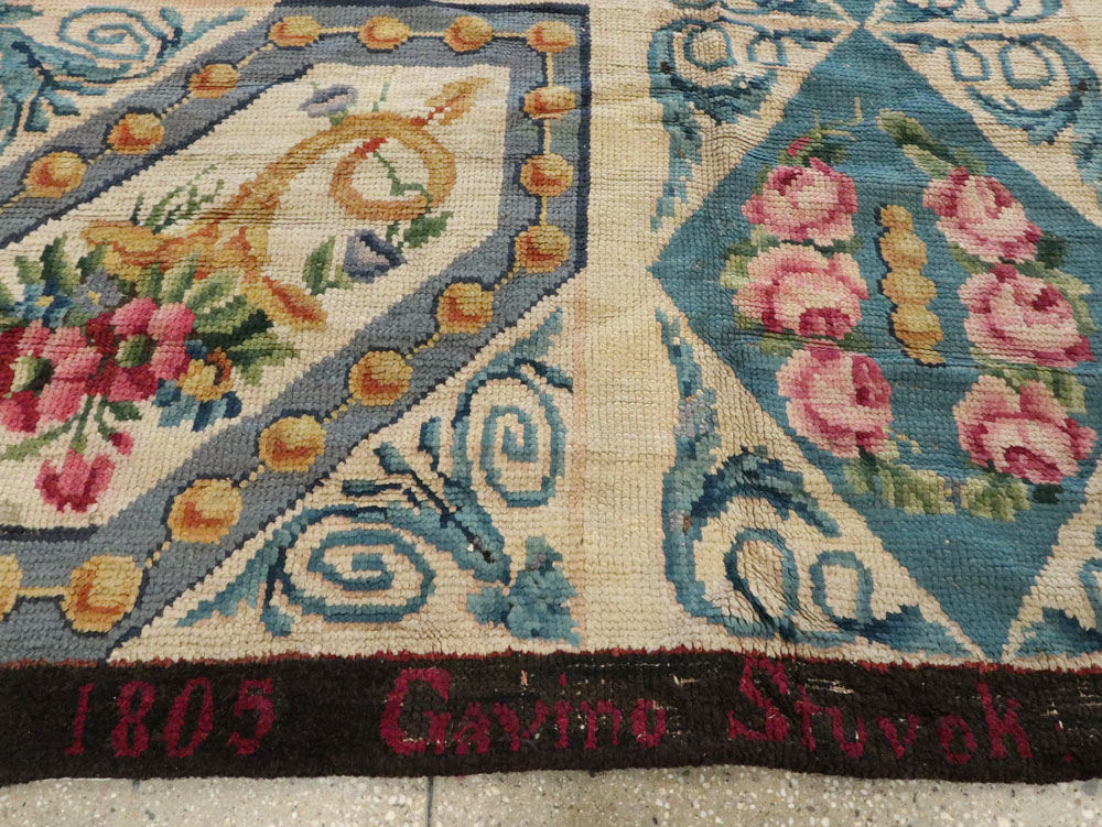 Antique European Savonnerie Carpet, No.8787 - Gss