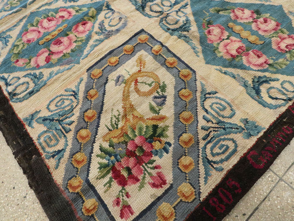 Antique European Savonnerie Carpet, No.8787 - Gss