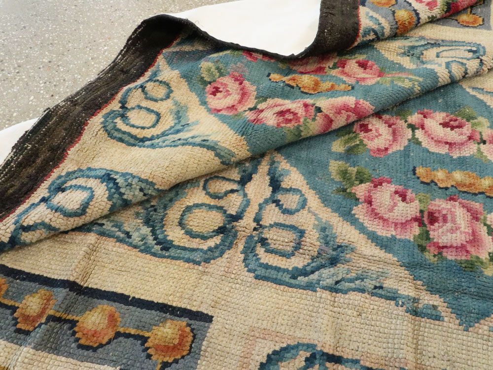 Antique European Savonnerie Carpet, No.8787 - Gss