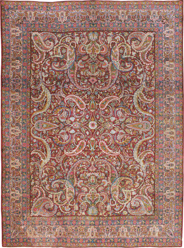 Antique Persian Lavar Kerman Carpet, No.8798 - Gss