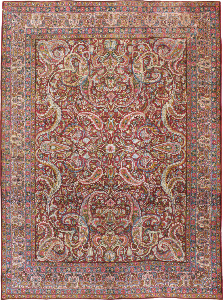 Antique Persian Lavar Kerman Carpet, No.8798 - Gss