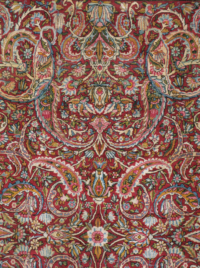 Antique Persian Lavar Kerman Carpet, No.8798 - Gss