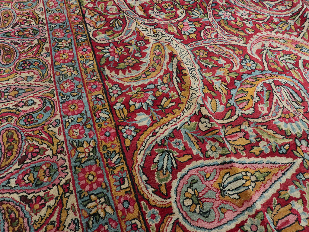 Antique Persian Lavar Kerman Carpet, No.8798 - Gss