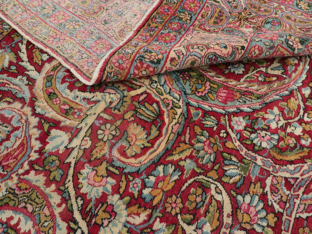 Antique Persian Lavar Kerman Carpet, No.8798 - Gss