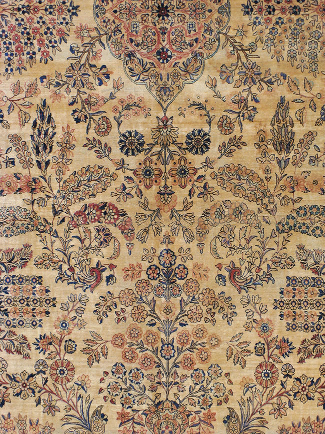 Vintage Persian Kerman Carpet, No.8822 - Gss