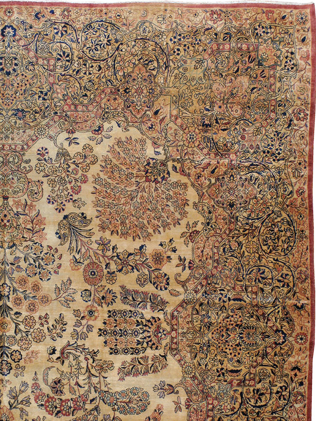 Vintage Persian Kerman Carpet, No.8822 - Gss
