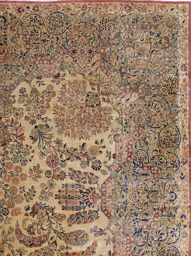 Vintage Persian Kerman Carpet, No.8822 - Gss