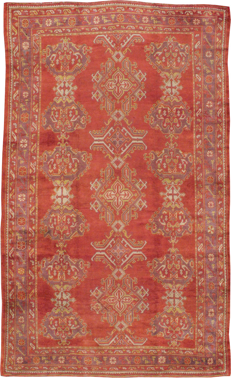 Vintage Turkish Oushak Carpet, No.8831 - Gss