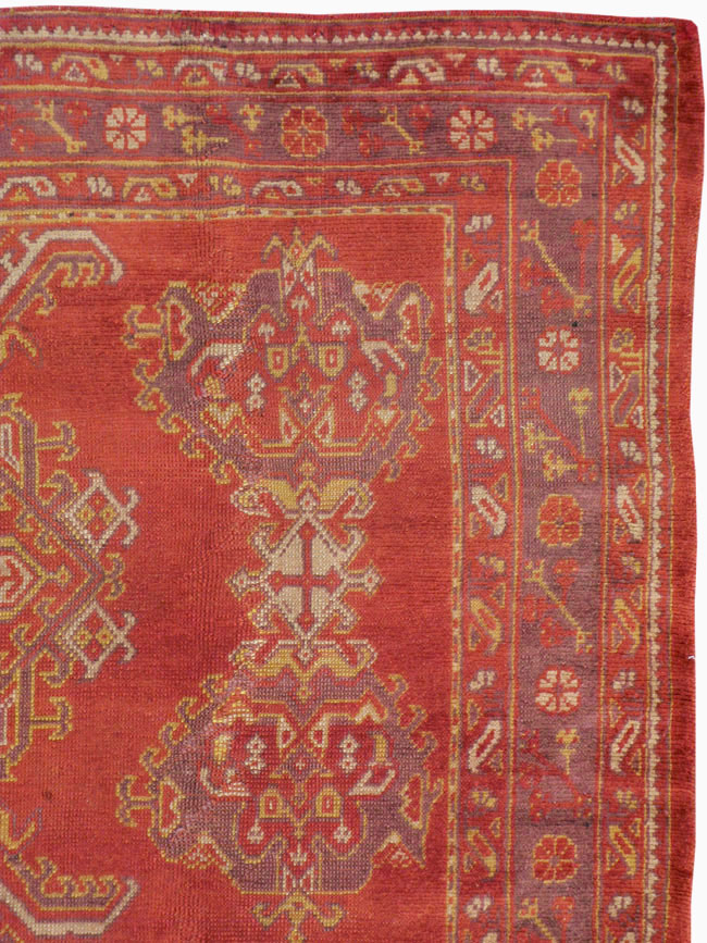 Vintage Turkish Oushak Carpet, No.8831 - Gss