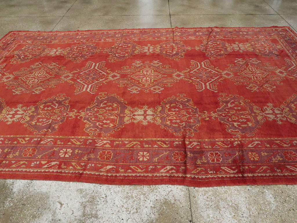 Vintage Turkish Oushak Carpet, No.8831 - Gss