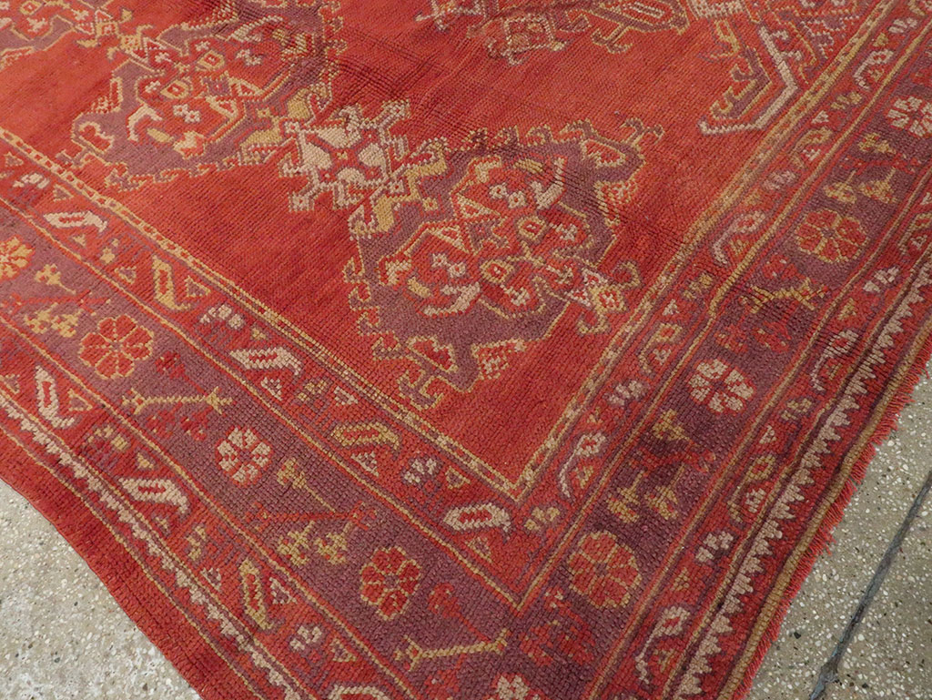 Vintage Turkish Oushak Carpet, No.8831 - Gss