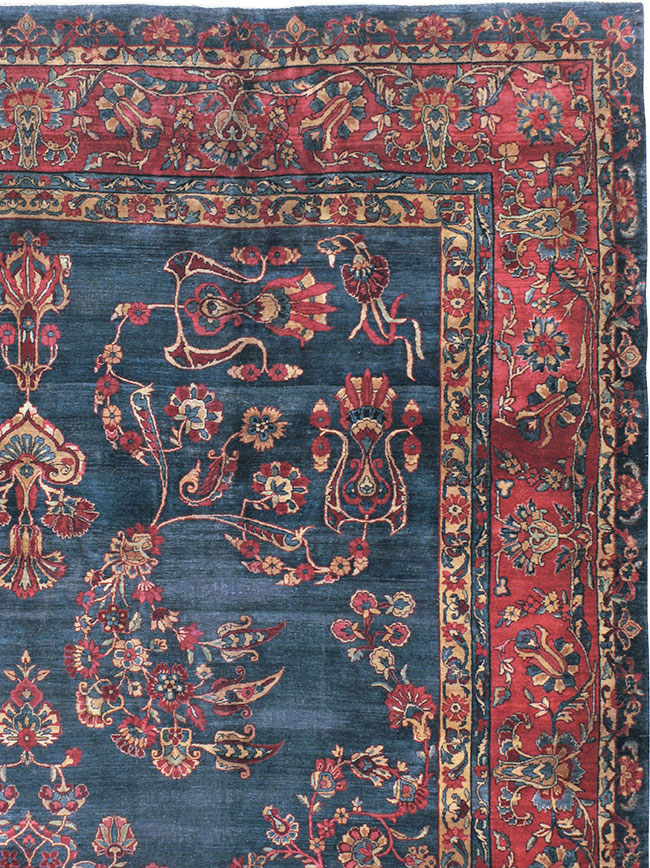 Antique Persian Lavar Kerman Carpet, No.8832 - Gss