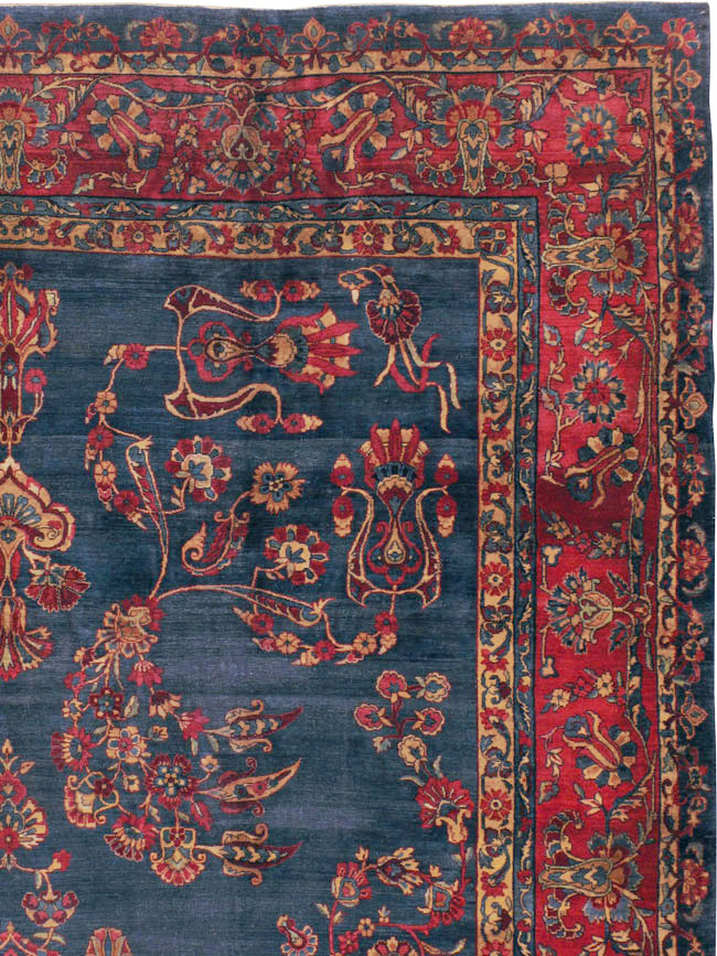 Antique Persian Lavar Kerman Carpet, No.8832 - Gss