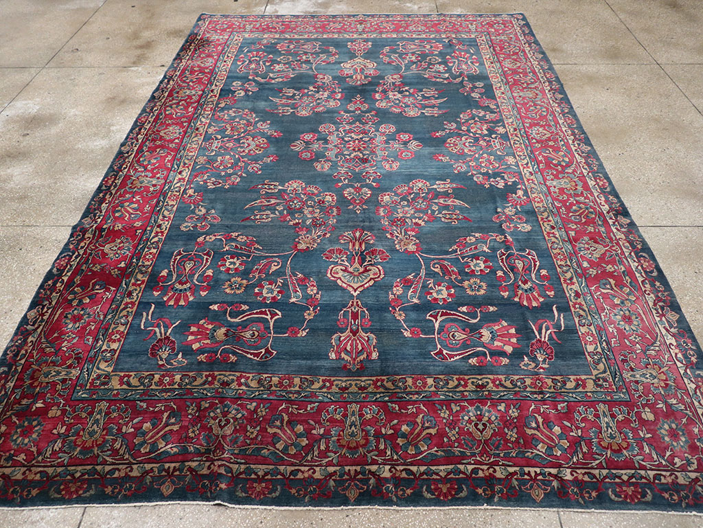 Antique Persian Lavar Kerman Carpet, No.8832 - Gss