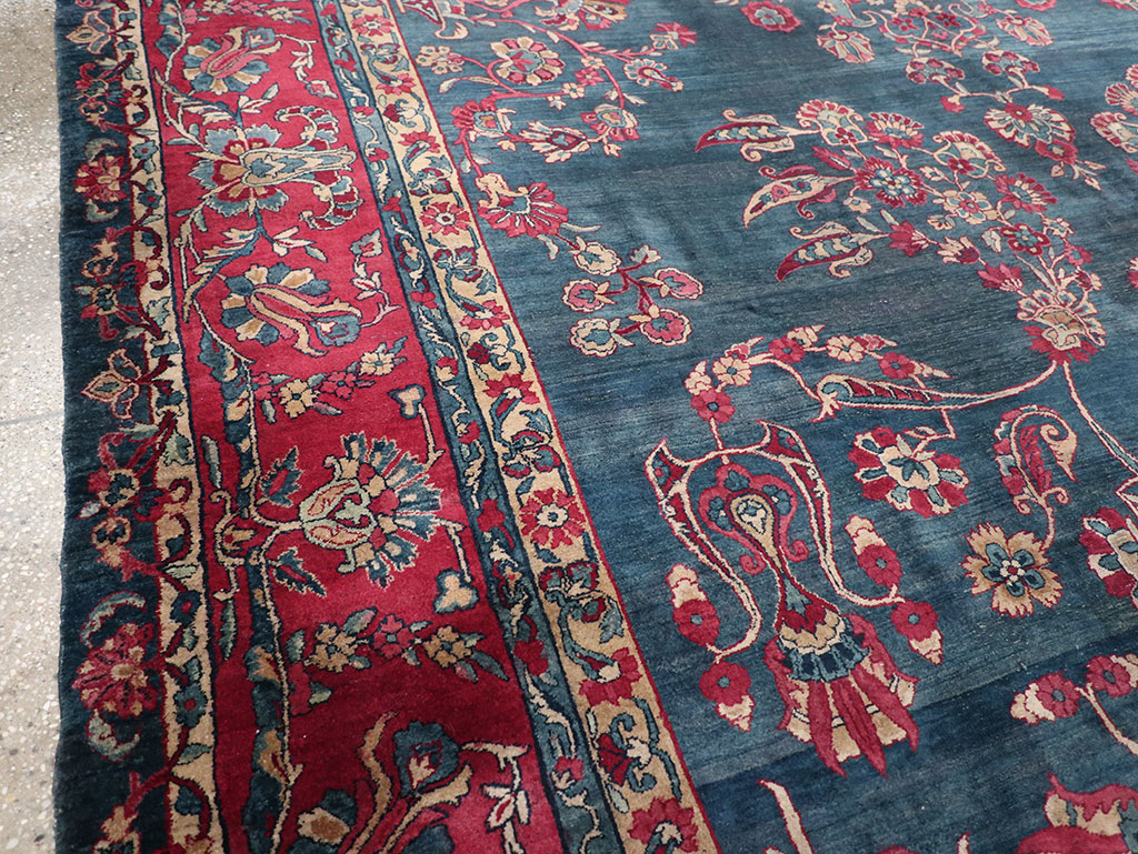 Antique Persian Lavar Kerman Carpet, No.8832 - Gss