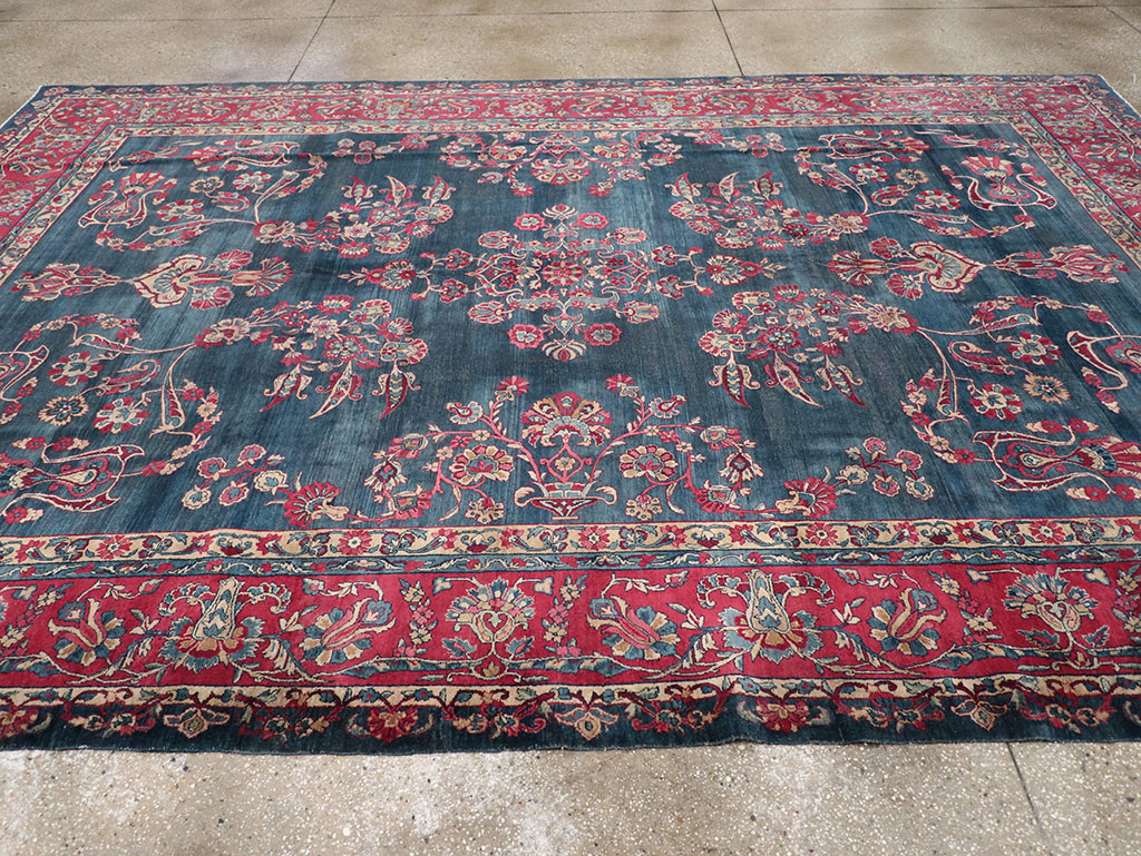 Antique Persian Lavar Kerman Carpet, No.8832 - Gss
