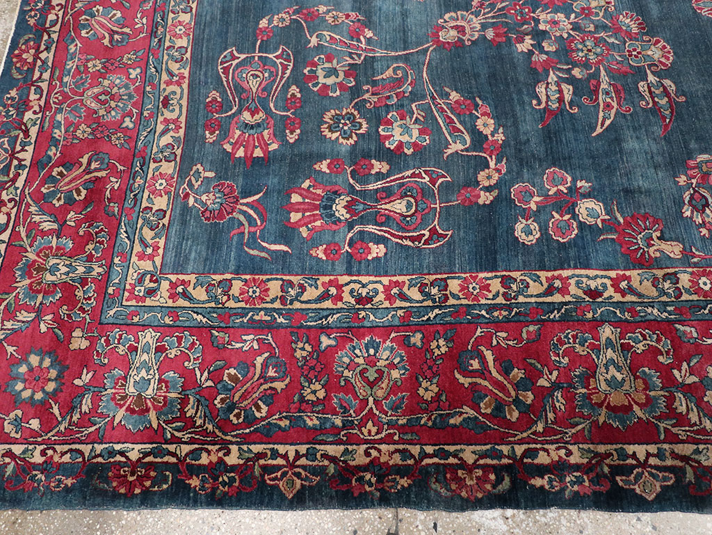 Antique Persian Lavar Kerman Carpet, No.8832 - Gss