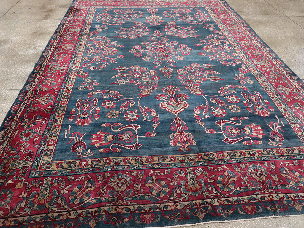 Antique Persian Lavar Kerman Carpet, No.8832 - Gss
