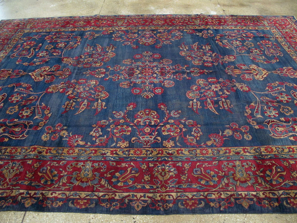 Antique Persian Lavar Kerman Carpet, No.8832 - Gss