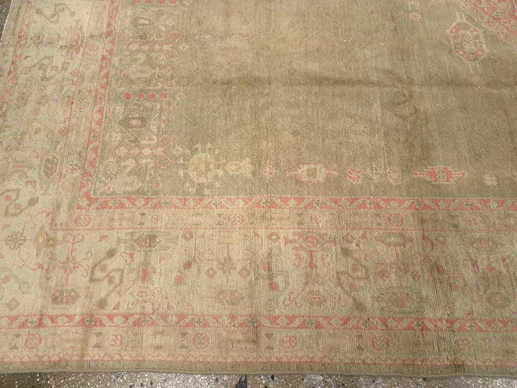 Antique Turkish Oushak Carpet, No.8850 - Gss