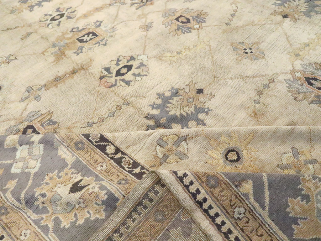 Antique Turkish Oushak Carpet, No.8859 - Gss