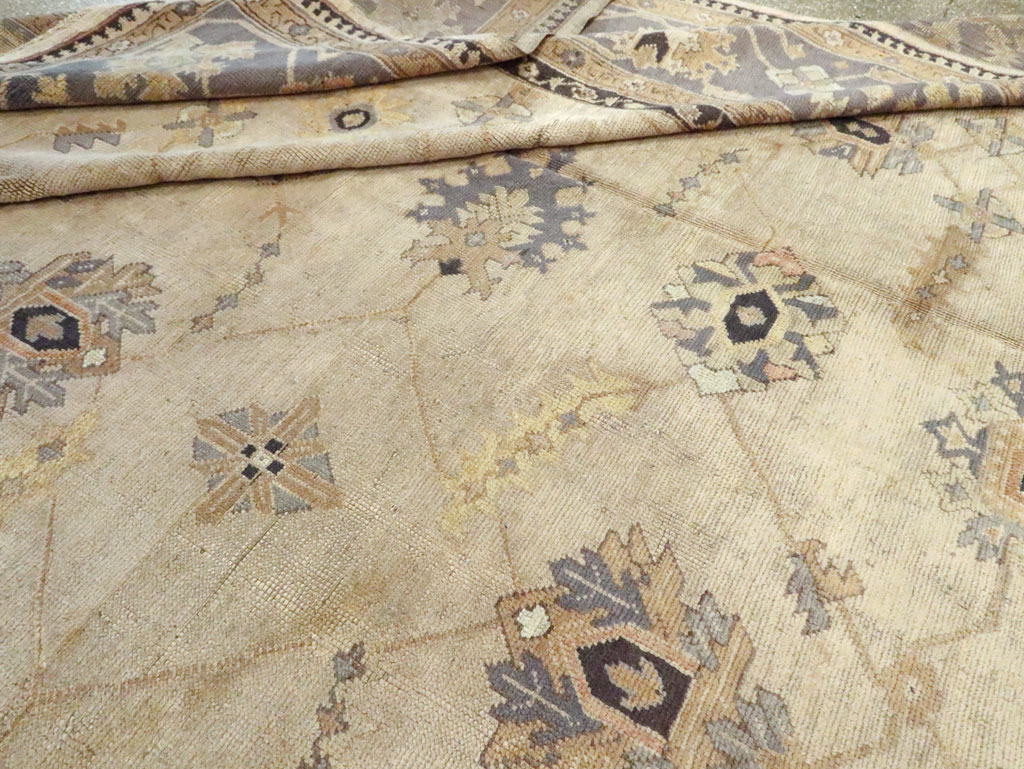 Antique Turkish Oushak Carpet, No.8859 - Gss