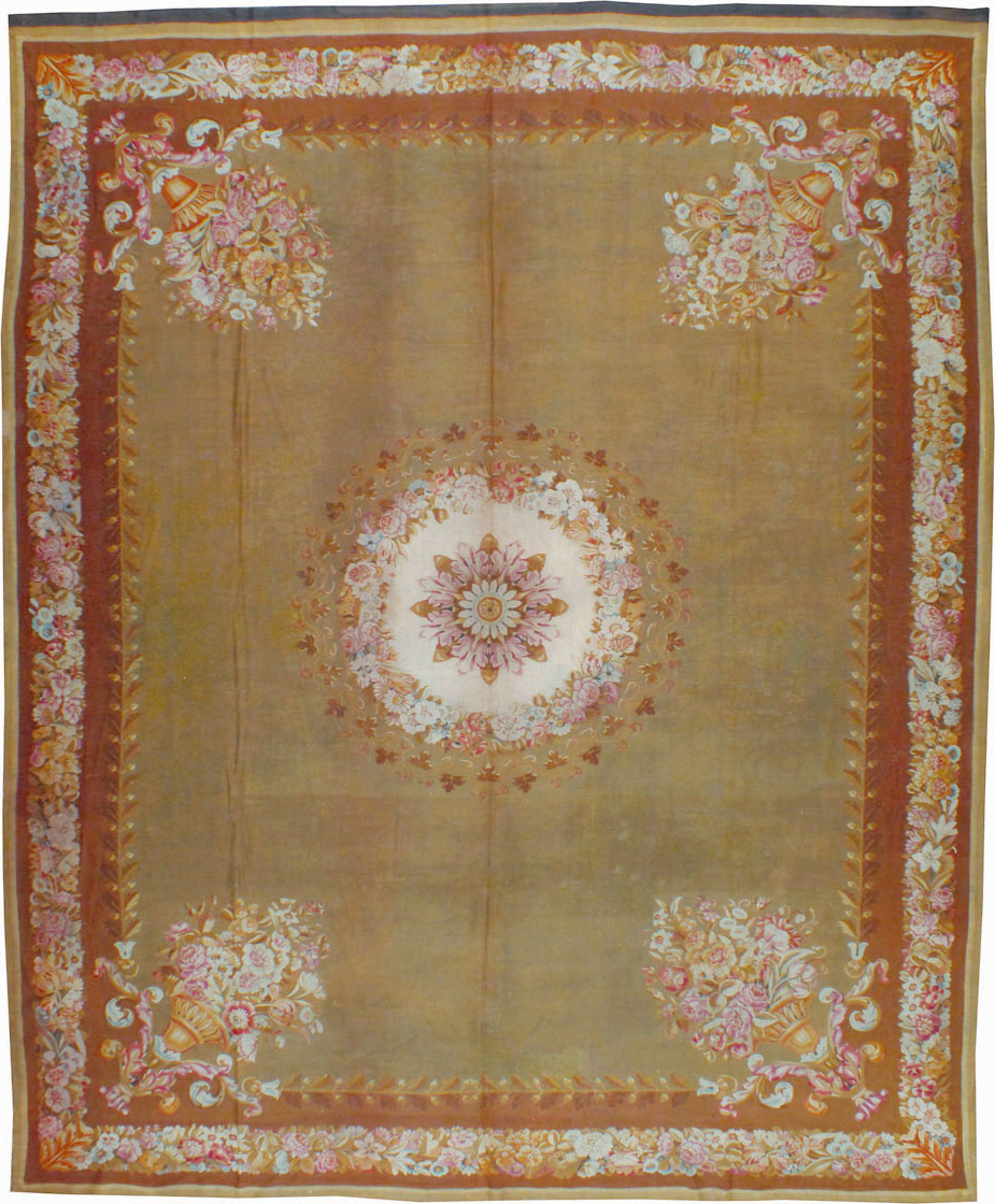 Antique French Aubusson Carpet, No.8866 - Gss