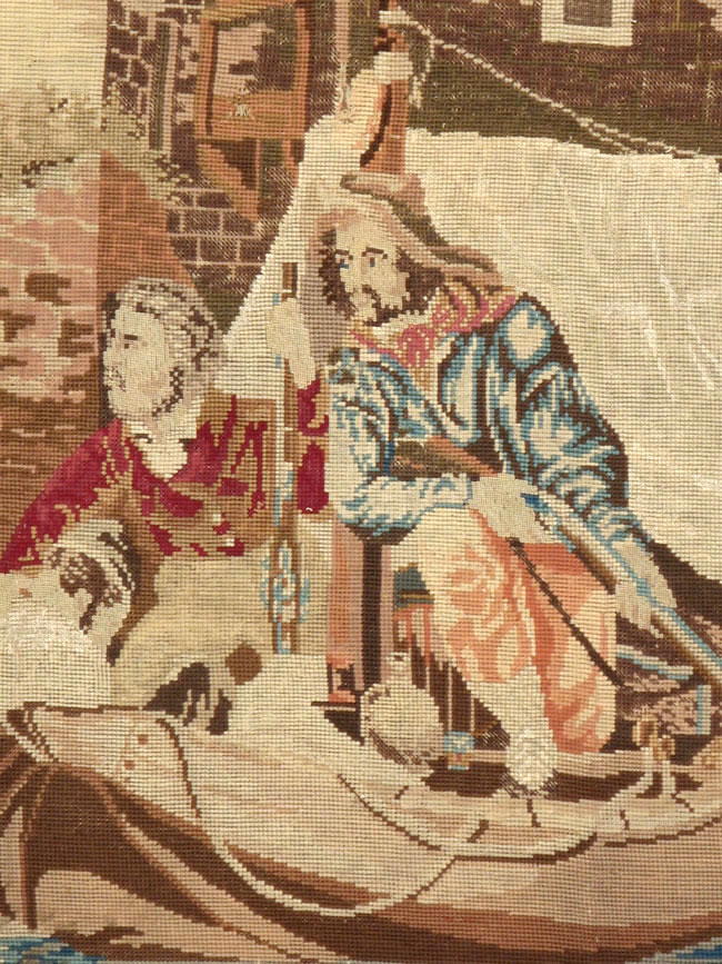 Antique English Tapestry, No.8881 - Gss