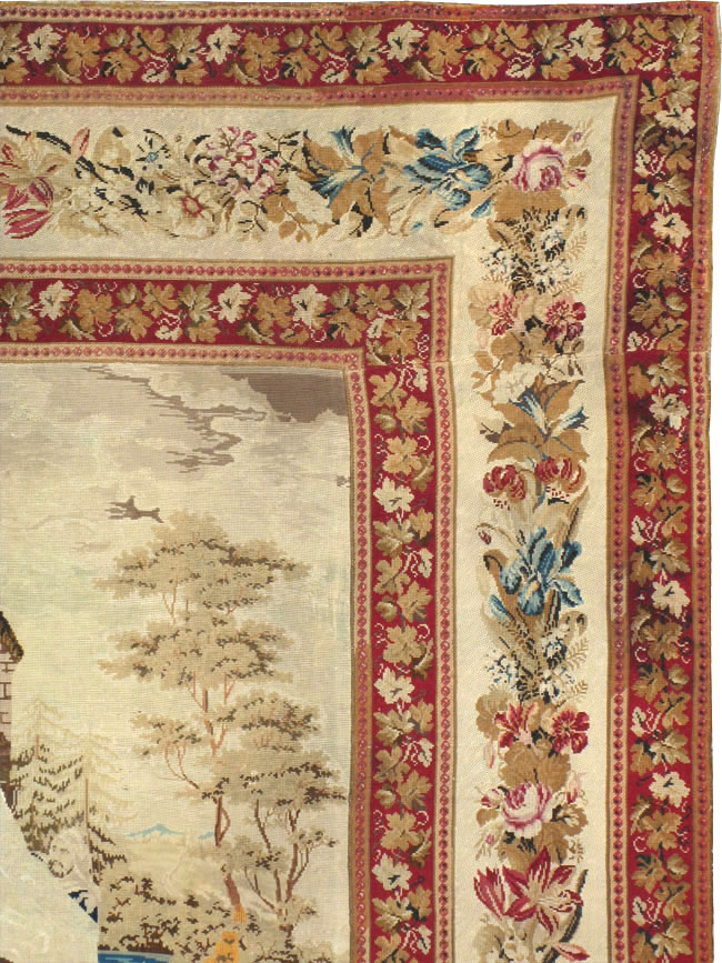 Antique English Tapestry, No.8881 - Gss