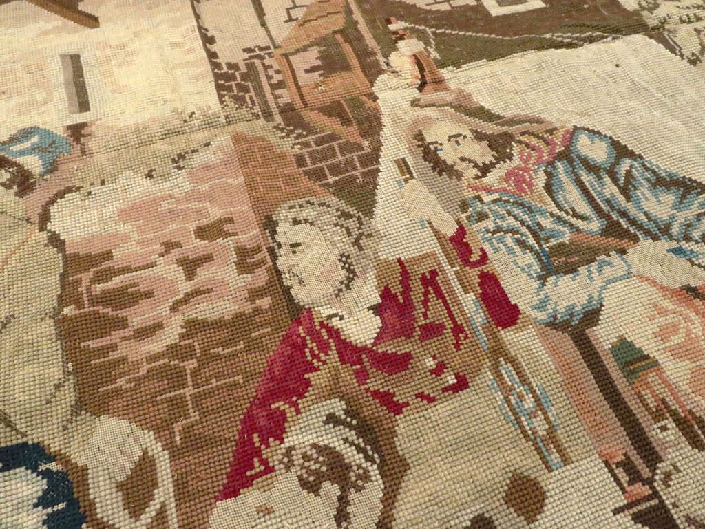 Antique English Tapestry, No.8881 - Gss