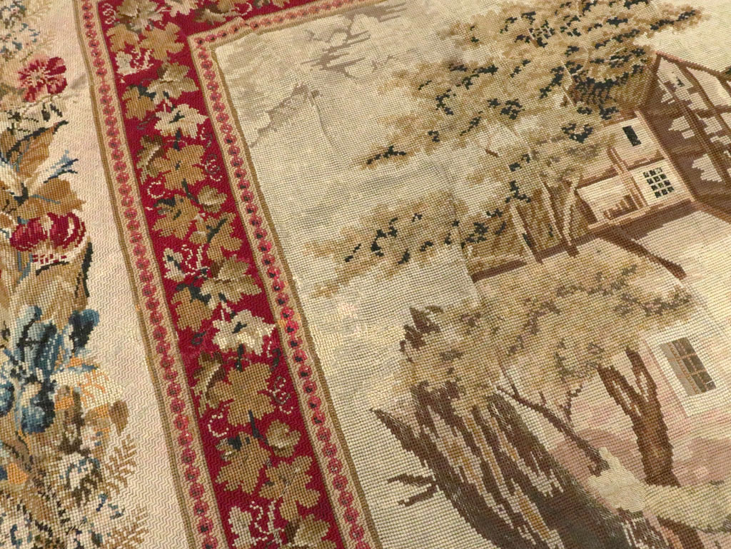 Antique English Tapestry, No.8881 - Gss