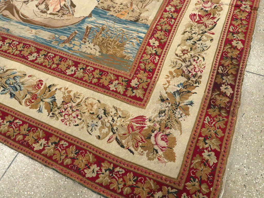 Antique English Tapestry, No.8881 - Gss